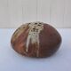 Flower vase, pyrite stoneware, signed, vintage
