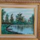 Oil painting with a beautiful quality frame.