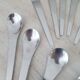18 stainless steel Space Age place settings / Spoon Fork Knife