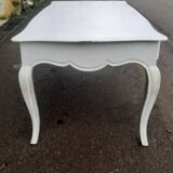 Louis XV style white painted coffee table