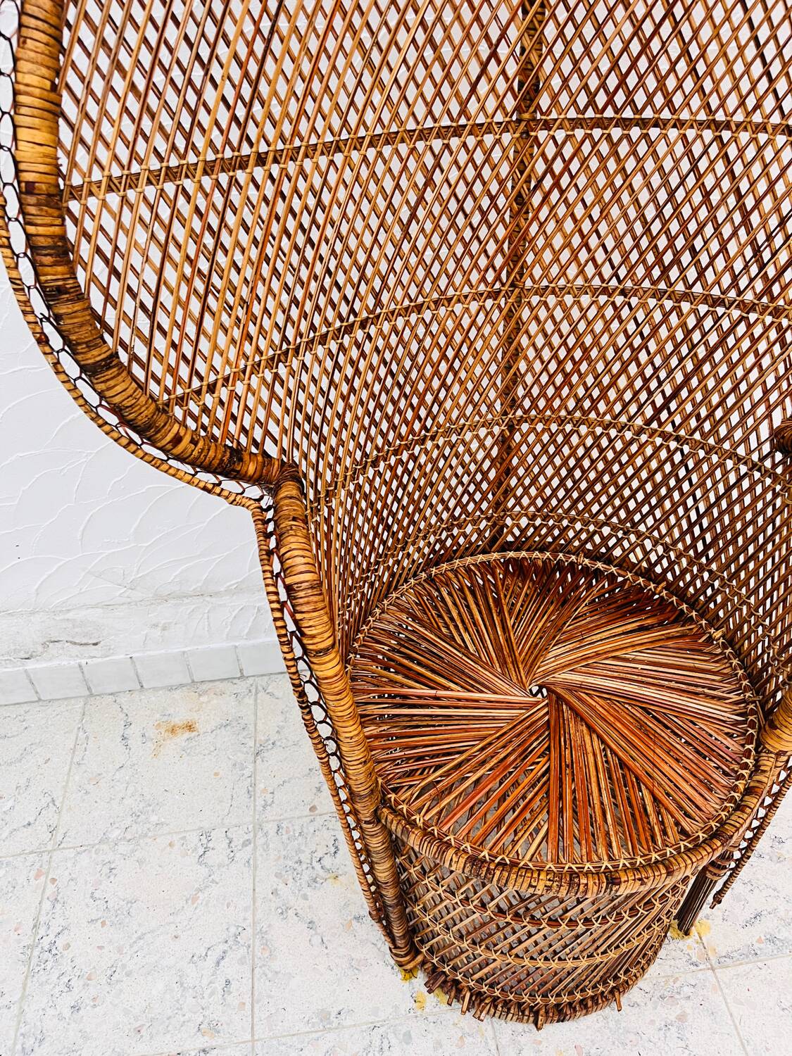 Emmanuelle rattan armchair