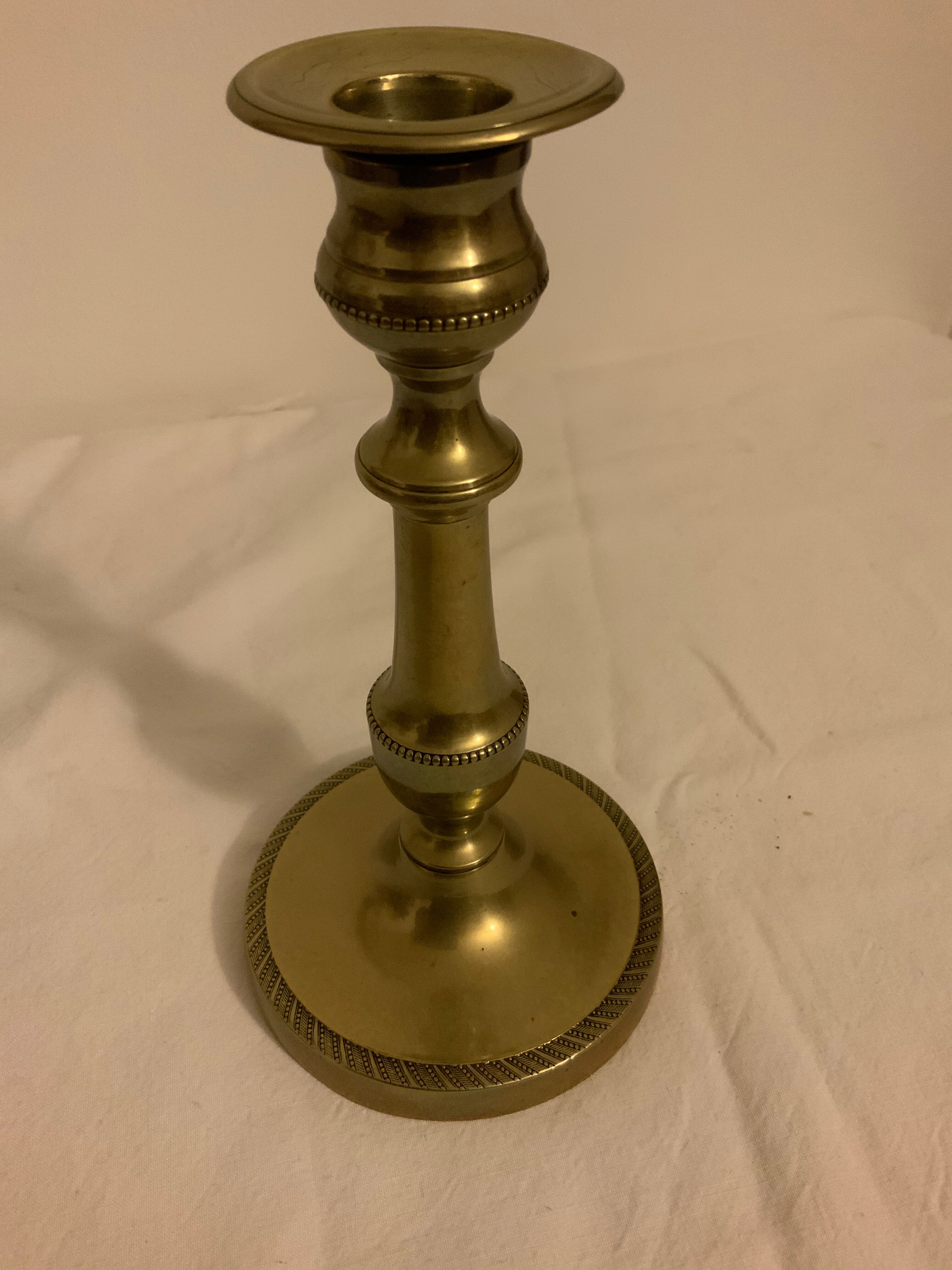 Brass candlestick