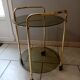 Desserte laiton dorée  vintage années 50-60