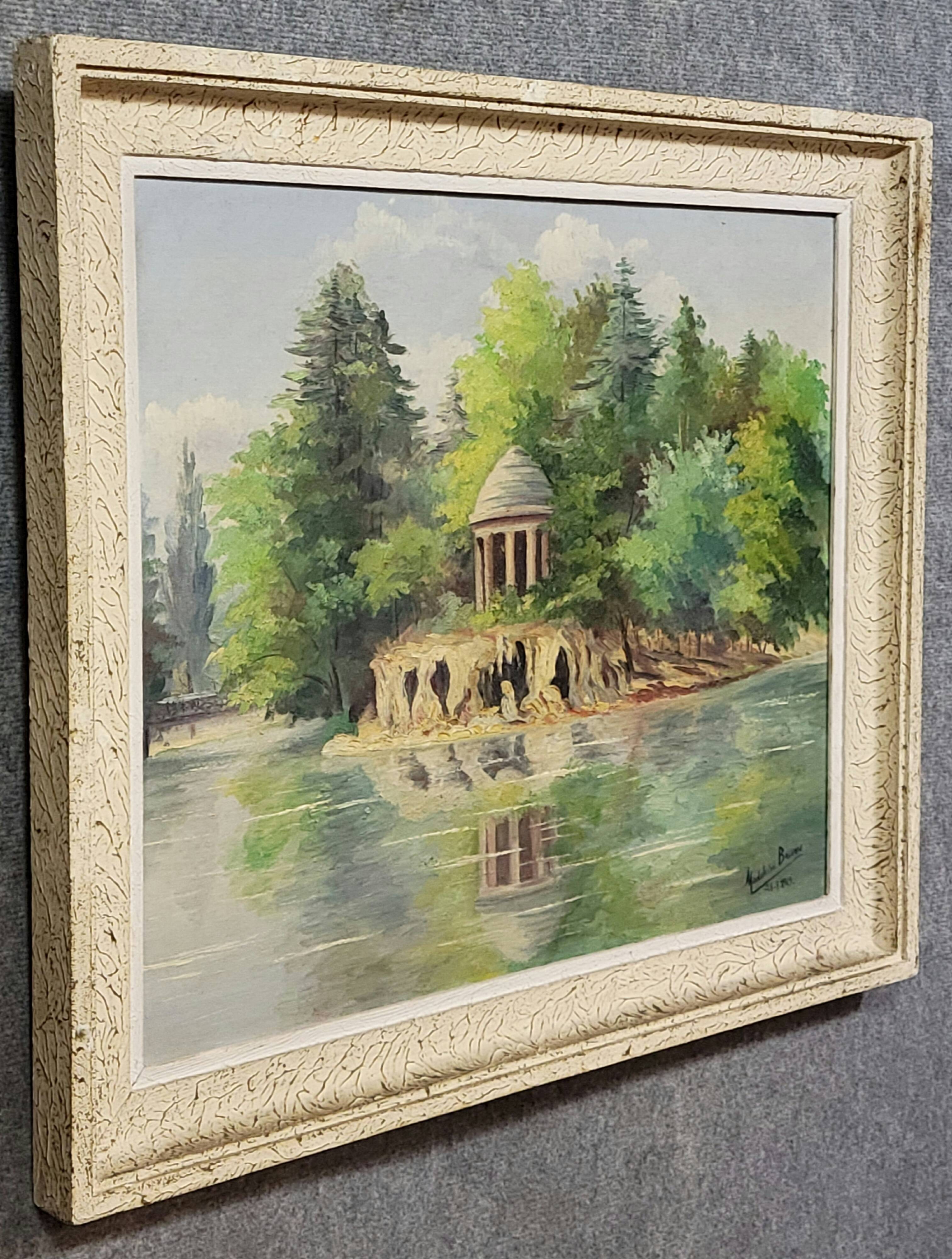 Madeleine Bruno: an old painting depicting a bucolic landscape.
