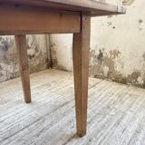 Table de ferme en pin et chêne