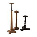 Lot of 3 wooden hat doors