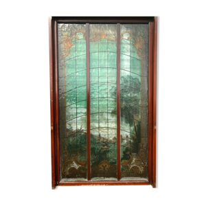 Vitrail décor de paysage