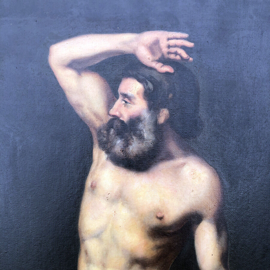 Painting "Portrait of a man on foot"