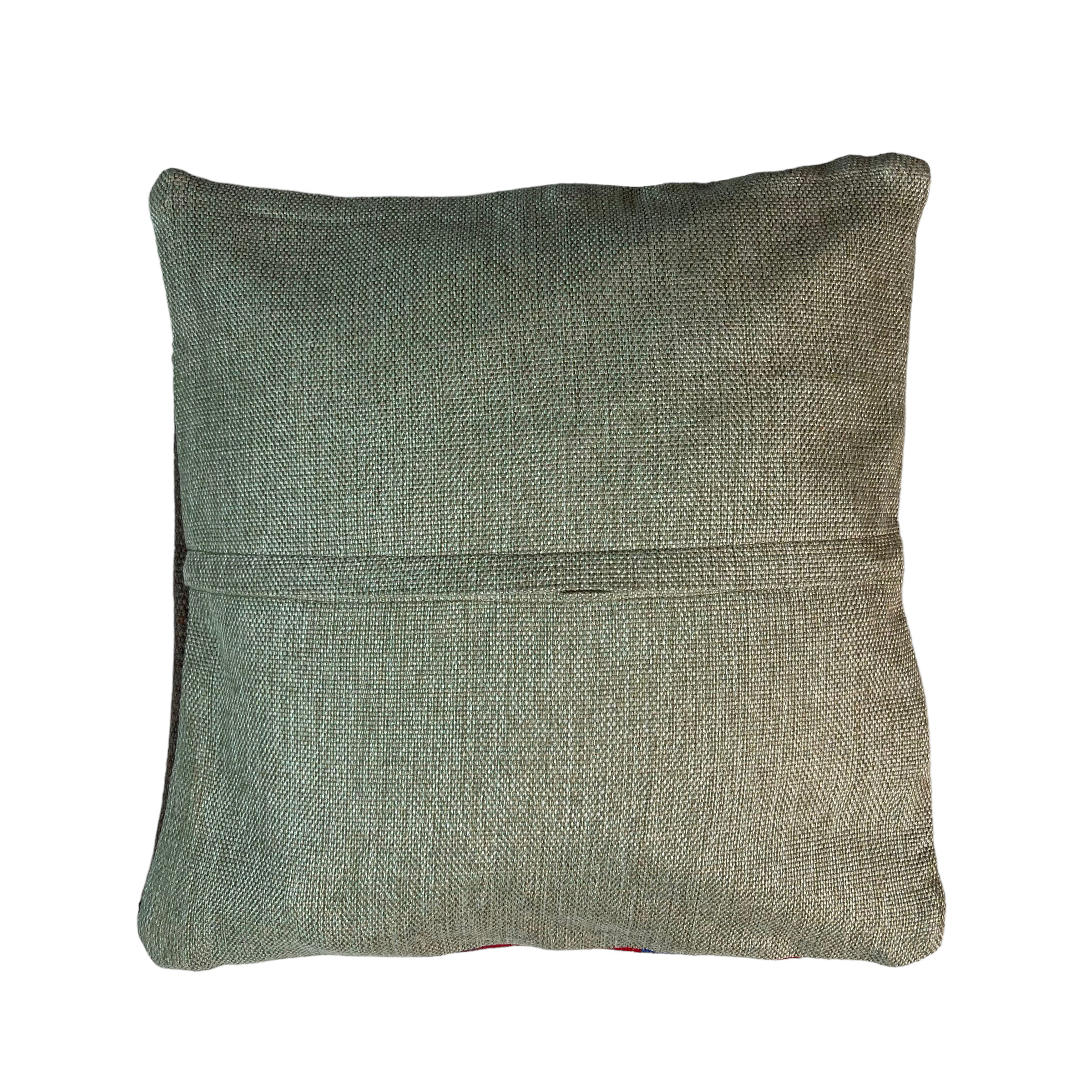 Vintage turkish kilim cushion cover 40x40cm