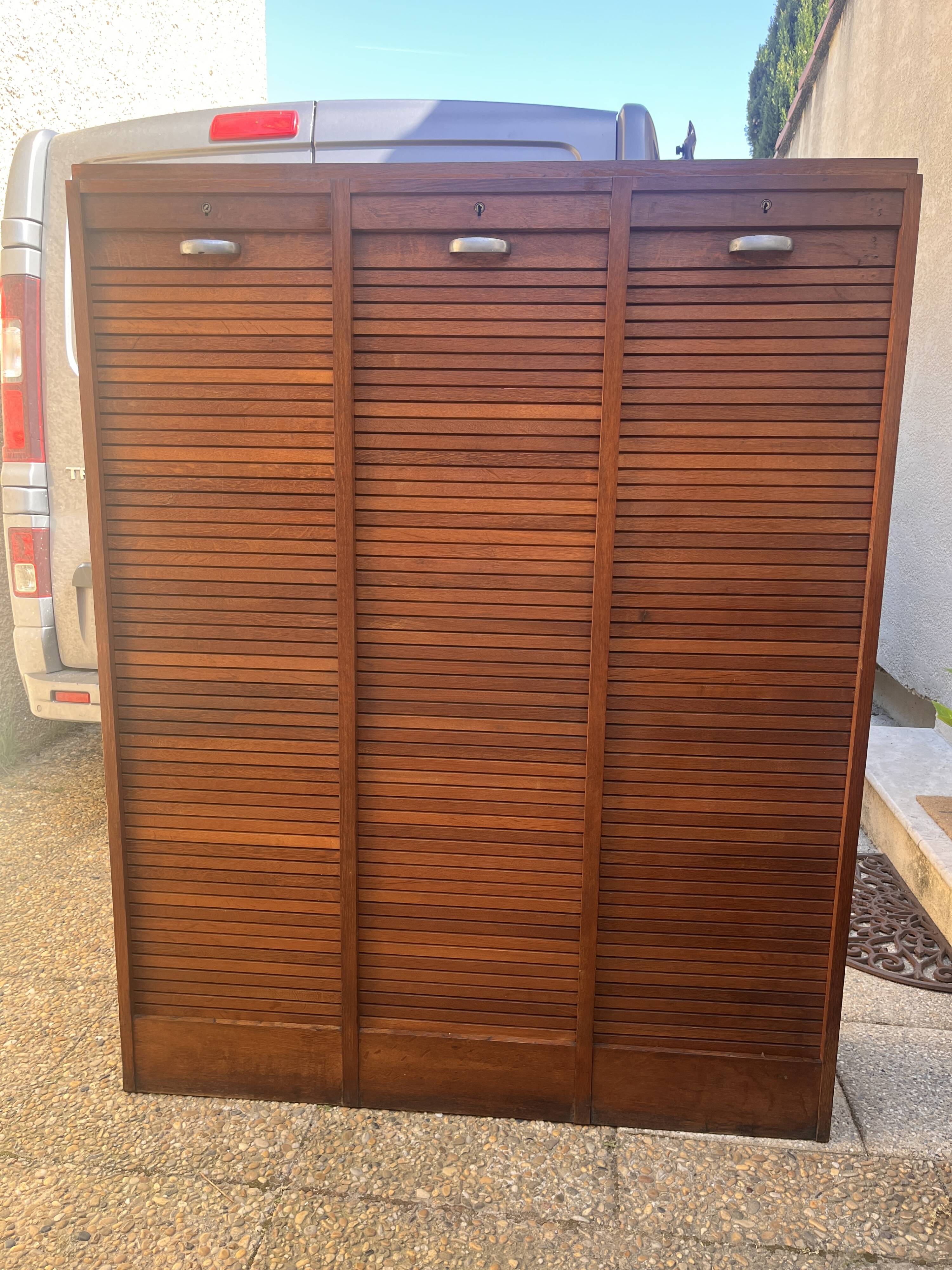 vintage wooden curtain cabinet from the 1950s/60s