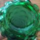 Italian carafe in Empoli glass, Boules model, green color, year 60.