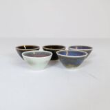 Mid-century modern set of 5 small bowls Rörstrand Carl Harry Stålhane, Sweden