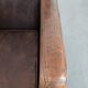 Sleekly shaped timeless design armchair made of sheepskin leather