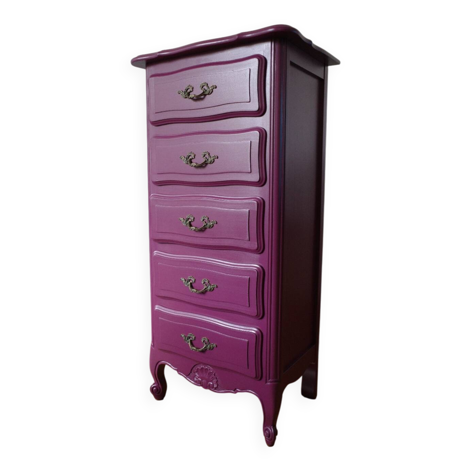 Vintage chest of drawers Seasonal Plum