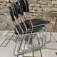 Set of four vintage 1970 sled chairs