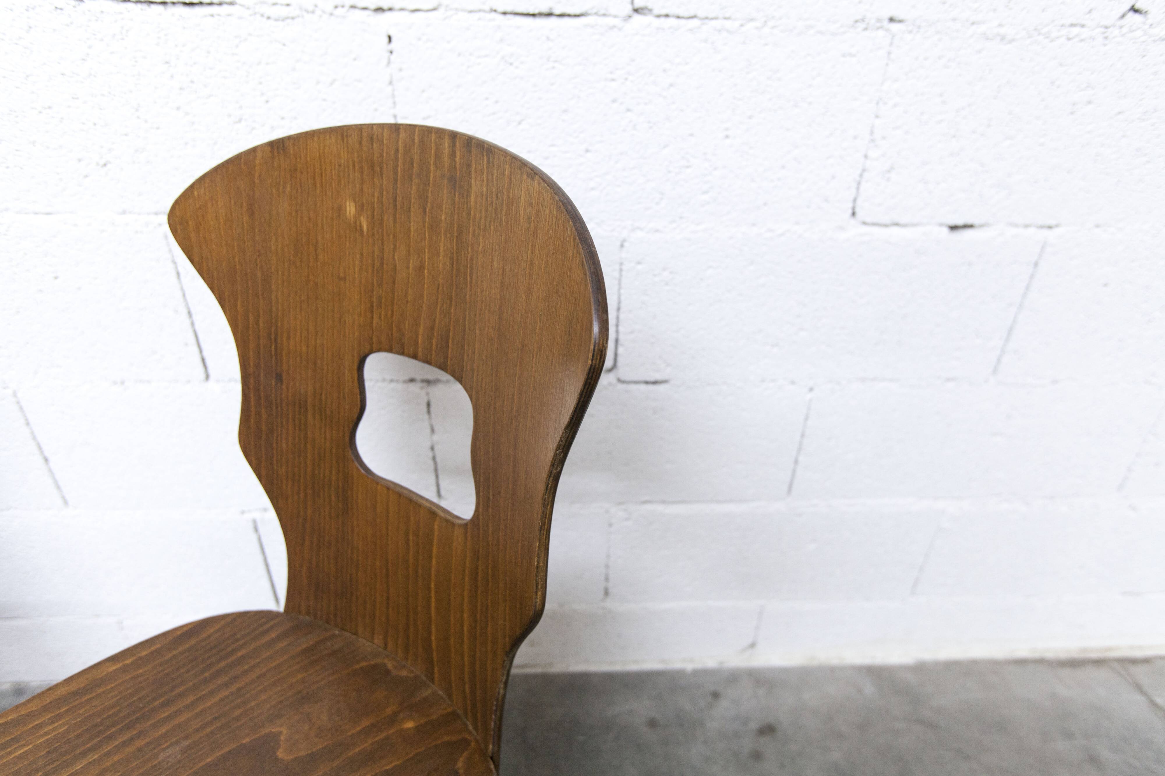 Paire de chaises Baumann modèle Gentiane 1960