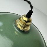 Old green enamel pendant 24.5 cm