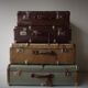 Vintage suitcases of the 1950
