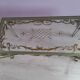 Glass and wrought iron coffee table. 1950s/1960s