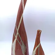 Single-flower vase in glazed stoneware from Nault pottery – Saint-Amand-en-Puisaye
