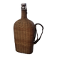 Old heavy rattan pilgrim's gourd
