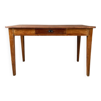 Bureau / table vintage en chêne des année 50