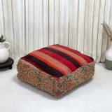 Moroccan kilim pouf