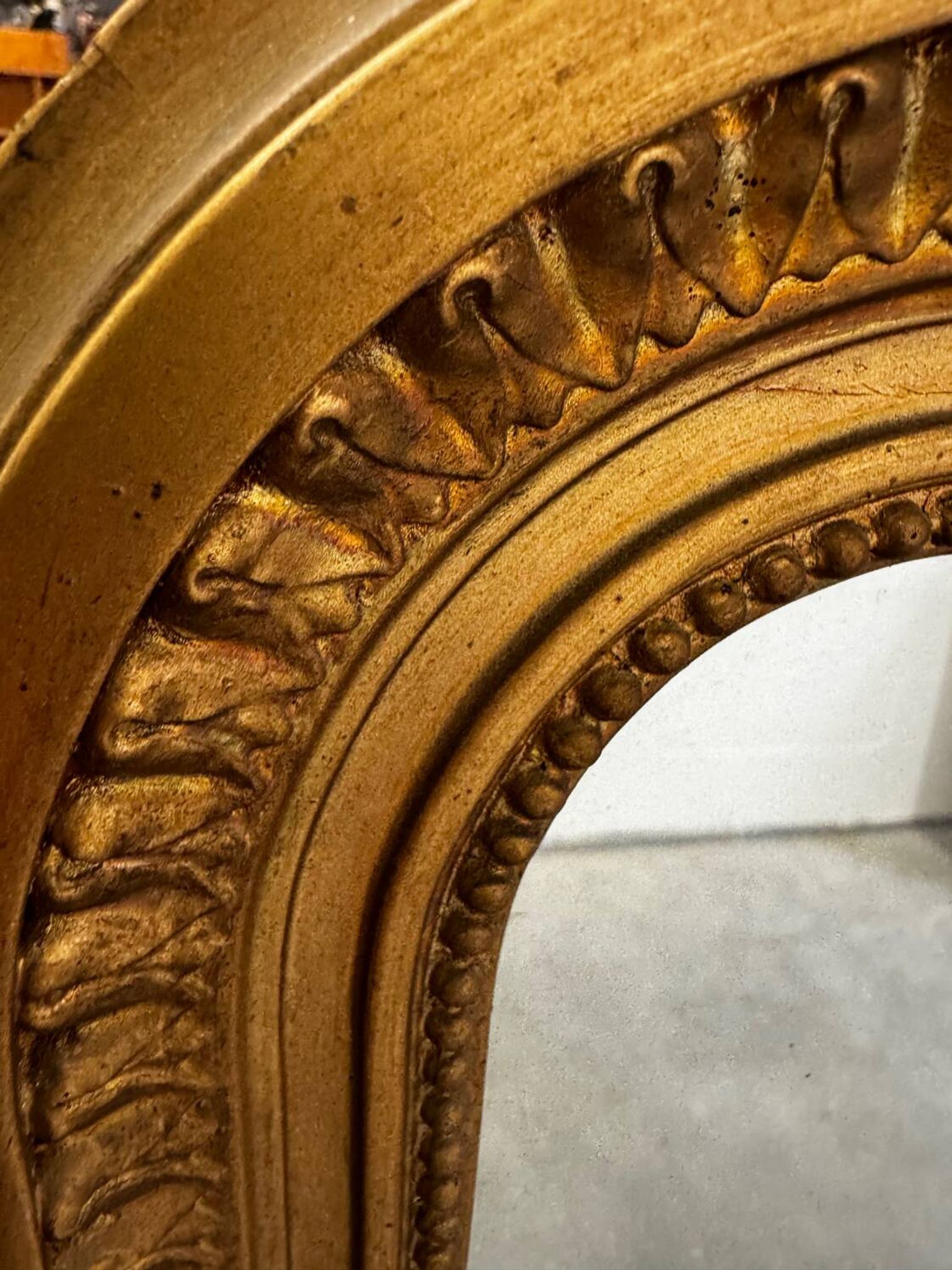 Miroir Grand format Louis Philippe bois doré