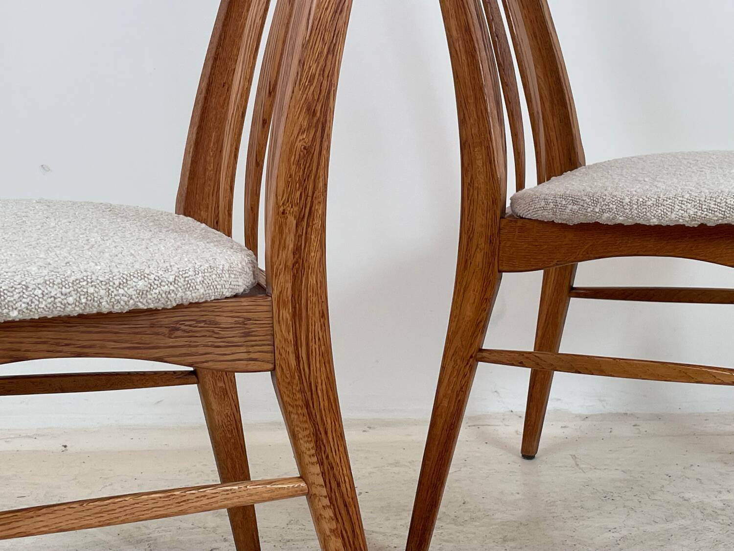 2 chaises en chêne Eva par Niels Koefoed 1960