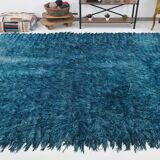 Long hairy bohemian kilim rug,268x325cm
