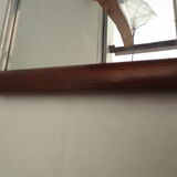 Mirror tray handles fruit wood from the 50s