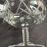 8 ½ cut crystal champagne glasses