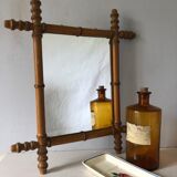Bamboo style mirror