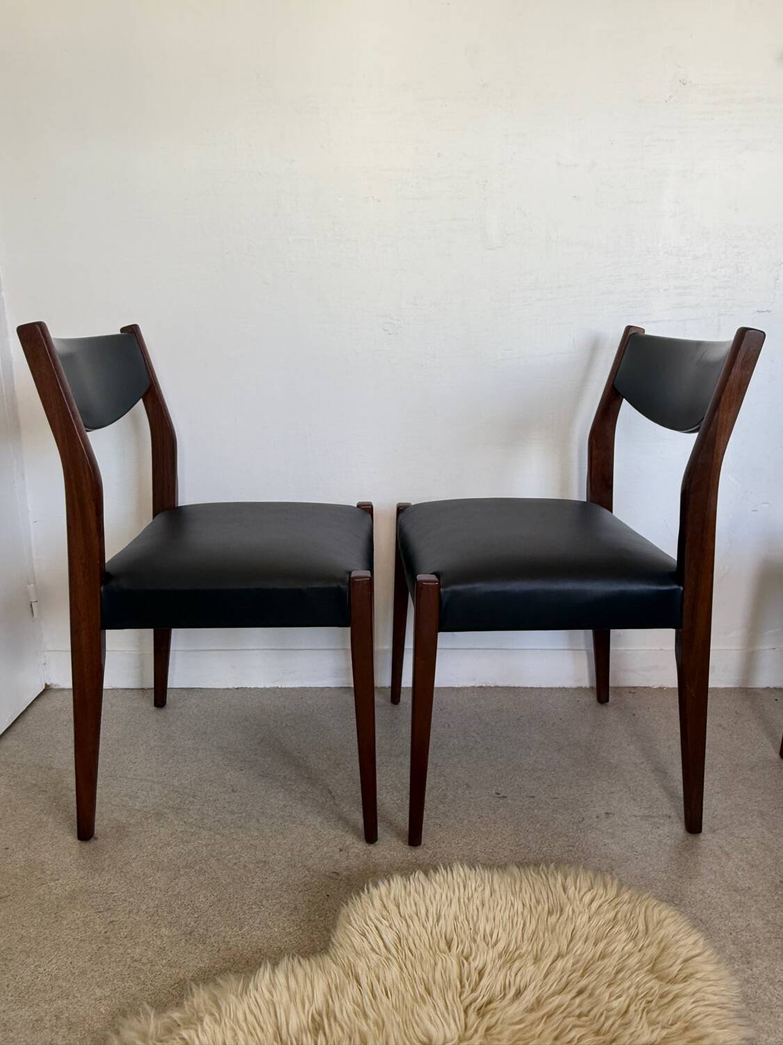 Lot de 4 chaises vintage scandinaves