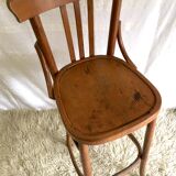 Curved wooden countertop chair - mid. 20th