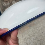 White enamel salad bowl