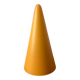 Lampe Teepee en verre Jaune orangé, années 1980-1990