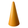 Lampe Teepee en verre Jaune orangé, années 1980-1990