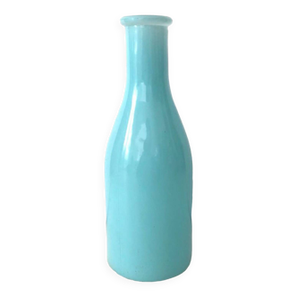 Vase verre bleu