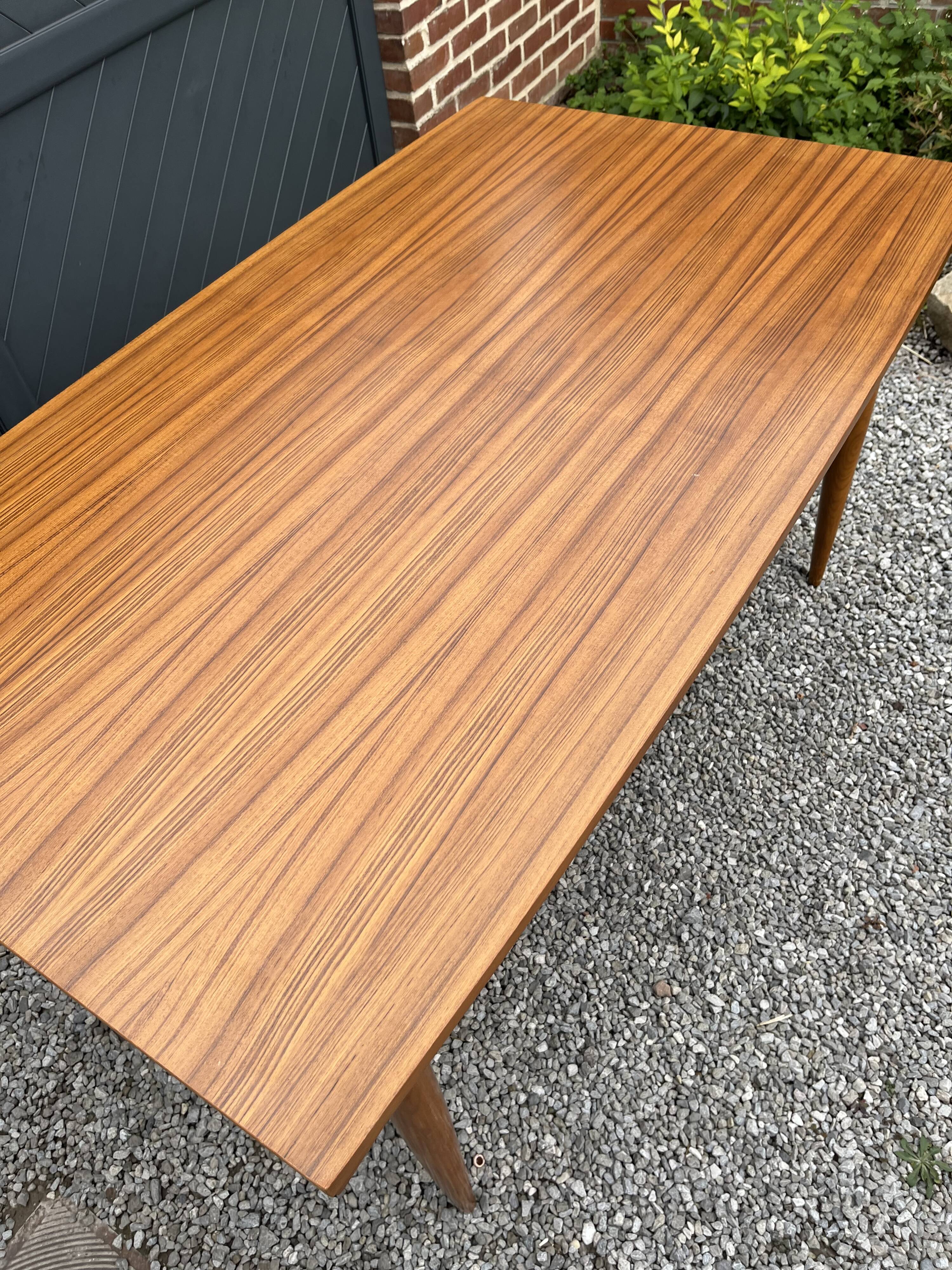 Scandinavian dining table. Teak