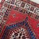 Antique Serab wool runner, crimson field & stepped medallions, c. 1920s — 93 × 204 cm — 1C1284
