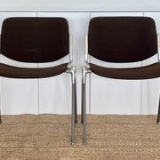 DSC 106 chairs by Giancarlo Piretti for Castelli, Italy 1970s