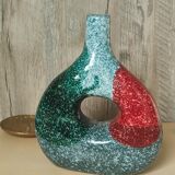 Tricolor handmade vase