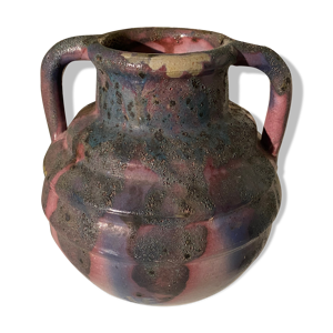 vase en grès flammé - violet