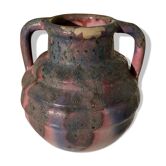 Flaming purple sandstone vase
