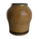 Vase en grès beige et kaki