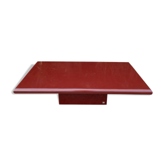 Jean Claude Mahey's lacquered wooden coffee table 1970