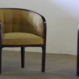Vintage 1910s Josef Hoffmann Easy Lounge Chairs, Style of Gatsby