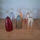 6 coloured crystal champagne flutes