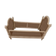 Old bed child wood painted canning NIII St. LXVI